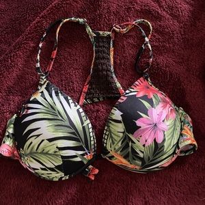 Tropical bikini top